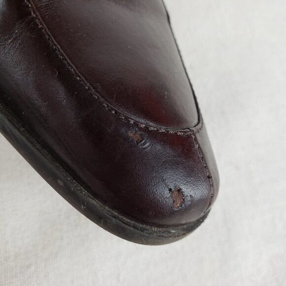 Joan & David Circa Comfort 365 Nadina Brown Leather Heeled Loafers Size 6.5 - Picture 3 of 11